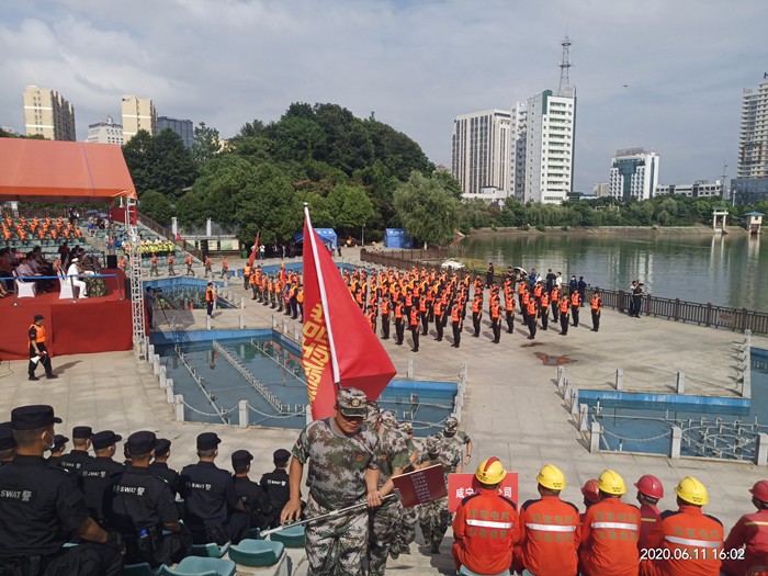 咸宁市2020年防汛综合演练